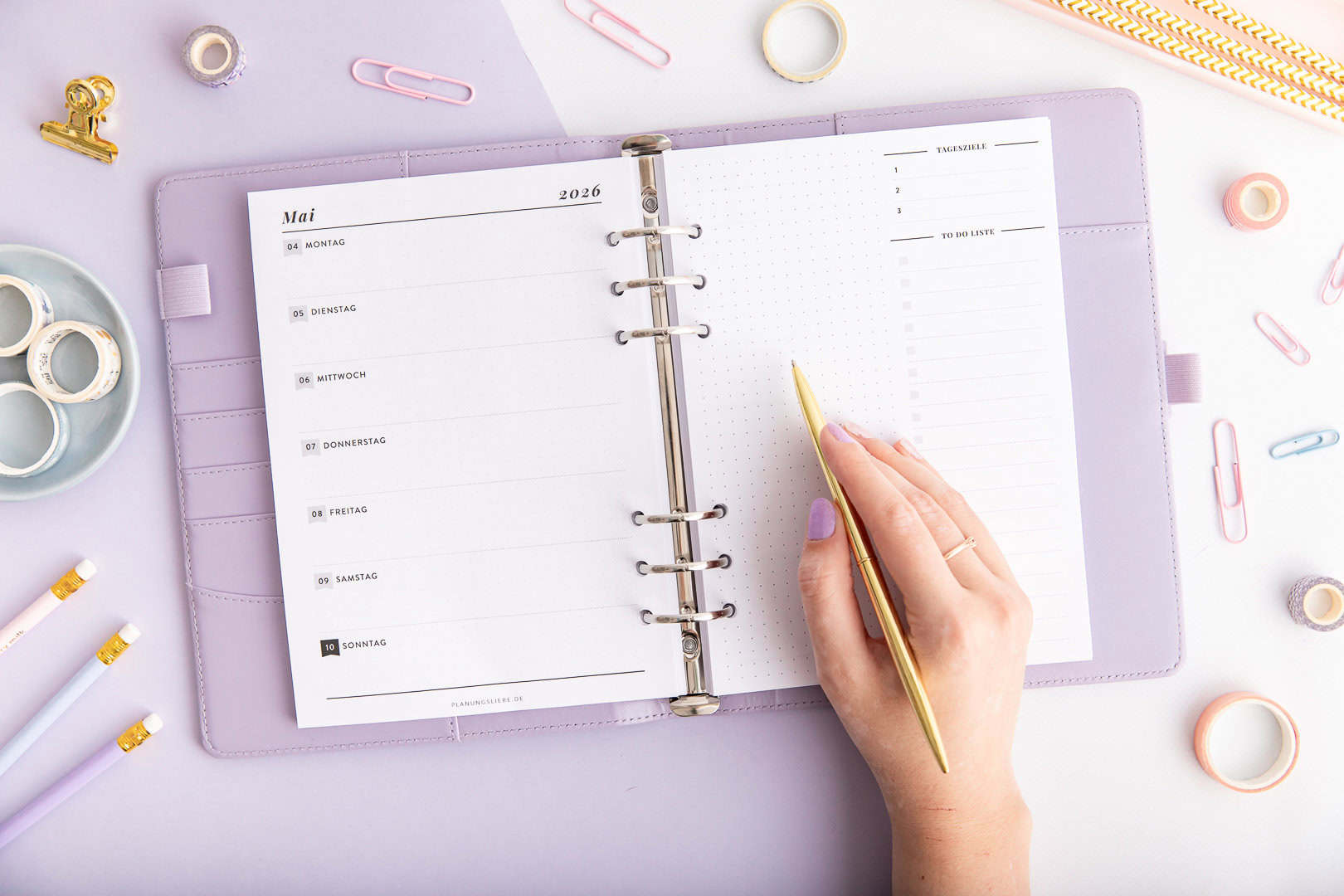 Kalendereinlagen fuer Organizer