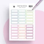 “Habit tracker” Planer Aufkleber