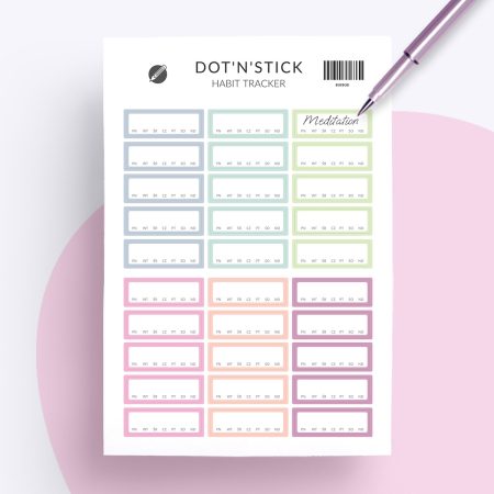“Habit tracker” Planer Aufkleber