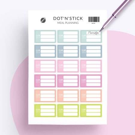 “Meal planning” Planer Aufkleber
