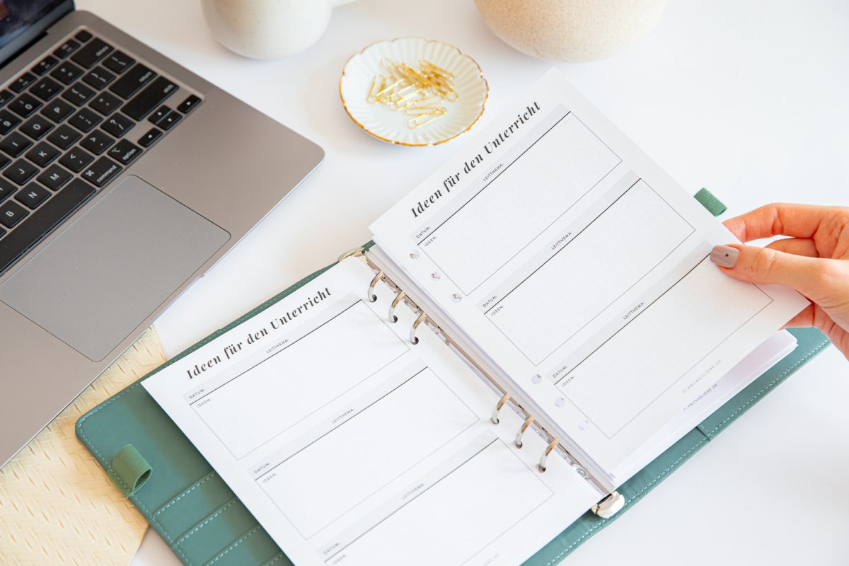 Lehrereinlagen für Organizer