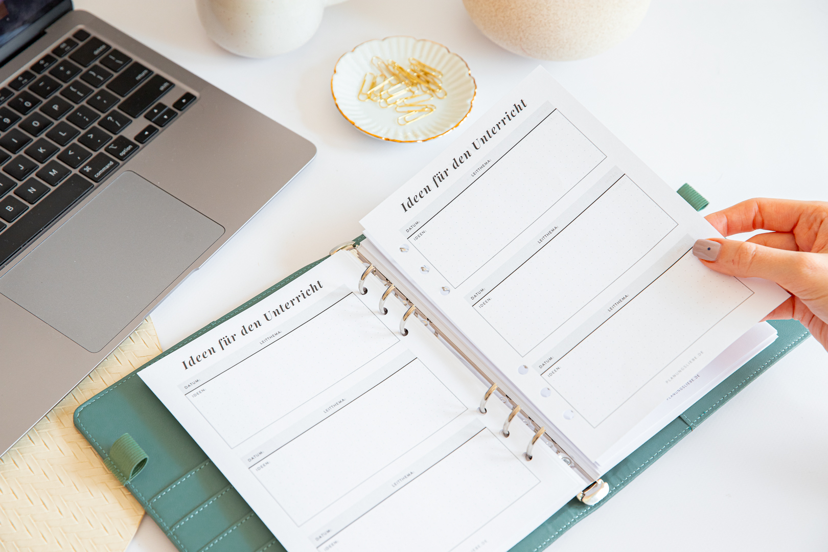 Lehrereinlagen für Organizer