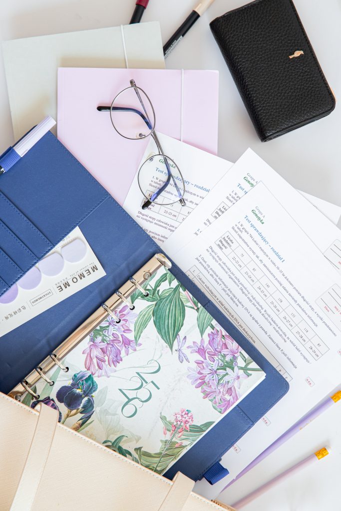 Organizer mit Marine Cover und Titelseite Paradise Garden