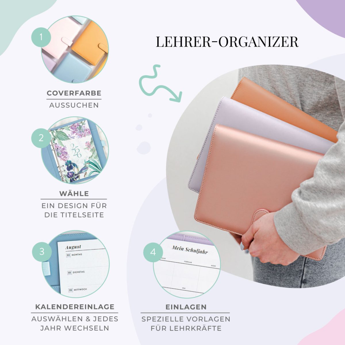 Ringbuch mit deine individuellen lehrer organizer