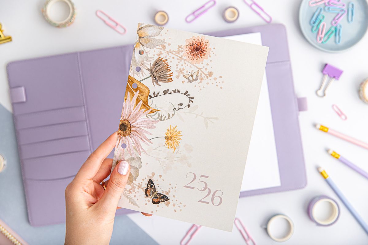 Titleseite Late Summer im Organizer mit Violett Cover