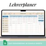 Google Sheets Lehrerkalender 25/26