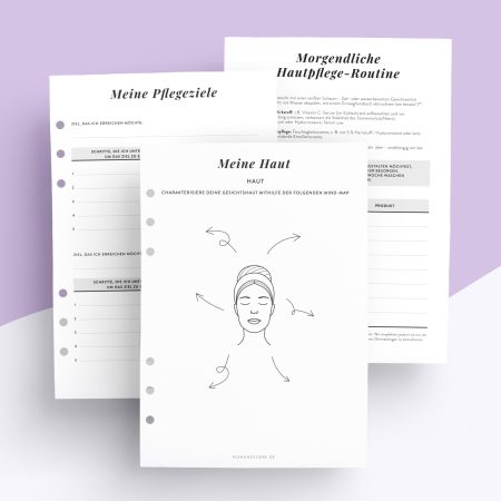 Ringbuchplaner Einlagen Skincare