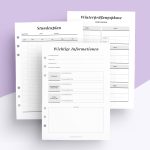 StudienPlaner - Ringplaner Einlagen