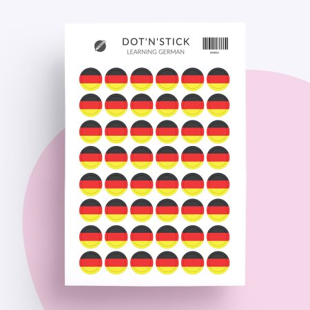 “Learning German” Planer Aufkleber