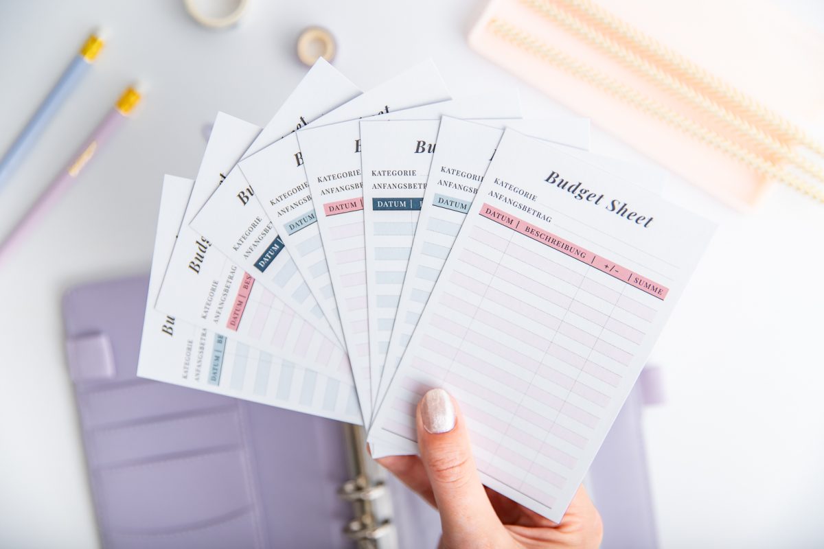 Budget Sheet - A6 Ringbuch Einlagen