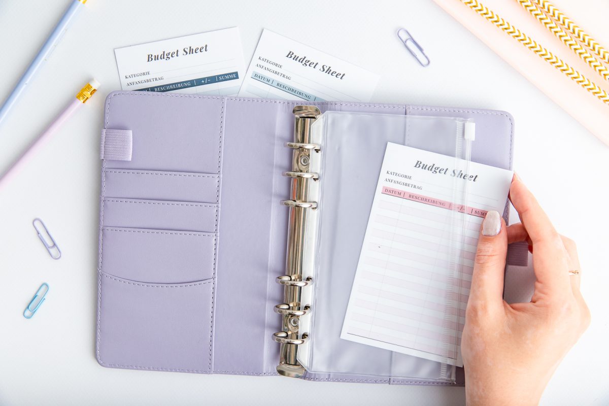 Budget Sheet A6 Ringbuch Einlagen – im Ringbuch