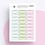 “Arbeitszeiten-tracker” Planer Aufkleber