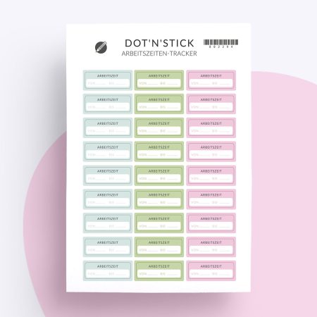 “Arbeitszeiten-tracker” Planer Aufkleber