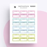 “Bücherwurm” Planer Aufkleber