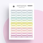 "Geburstage" Planer Aufkleber