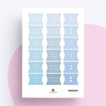 Planner Tabs „Monate“ | Planer Aufkleber in Hellblau