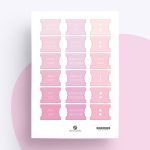 Planner Tabs „Monate“ | Planer Aufkleber in Puderrosa