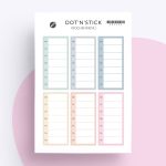 “Wochenmenü” Planer Aufkleber