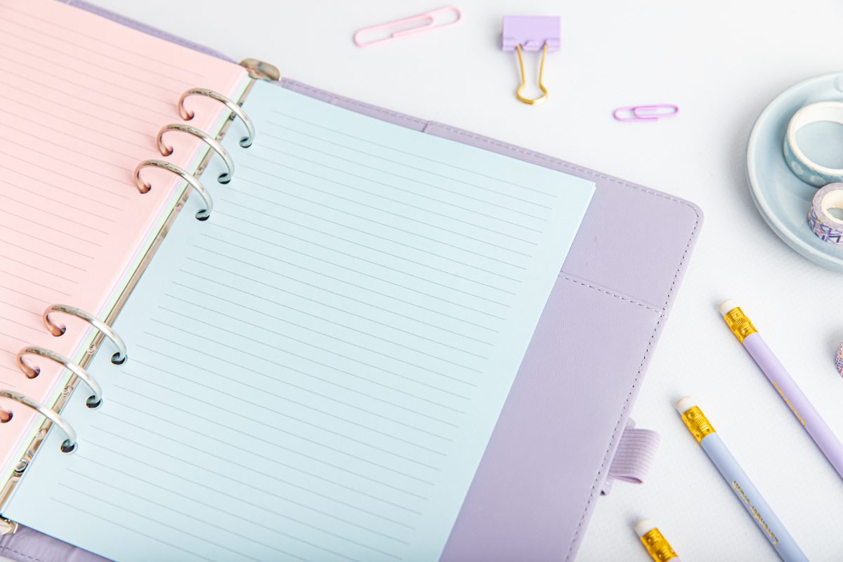 Ringbuch Einlagen A5 – Liniert – Rosa & Blau