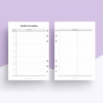 Mahlzeitenplan – Ringplaner Einlagen