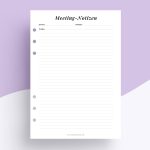 Meeting-Notizen – Ringplaner Einlagen