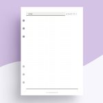 Undatiert Kalendereinlagen | 1 Tag 1 Seite dot grid