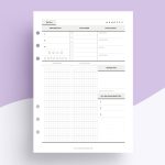 Undatiert Kalendereinlagen | 1 Tag 1 Seite stündlich