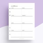 Undatiert Kalendereinlagen | 1 Woche 1 Seite dot grid