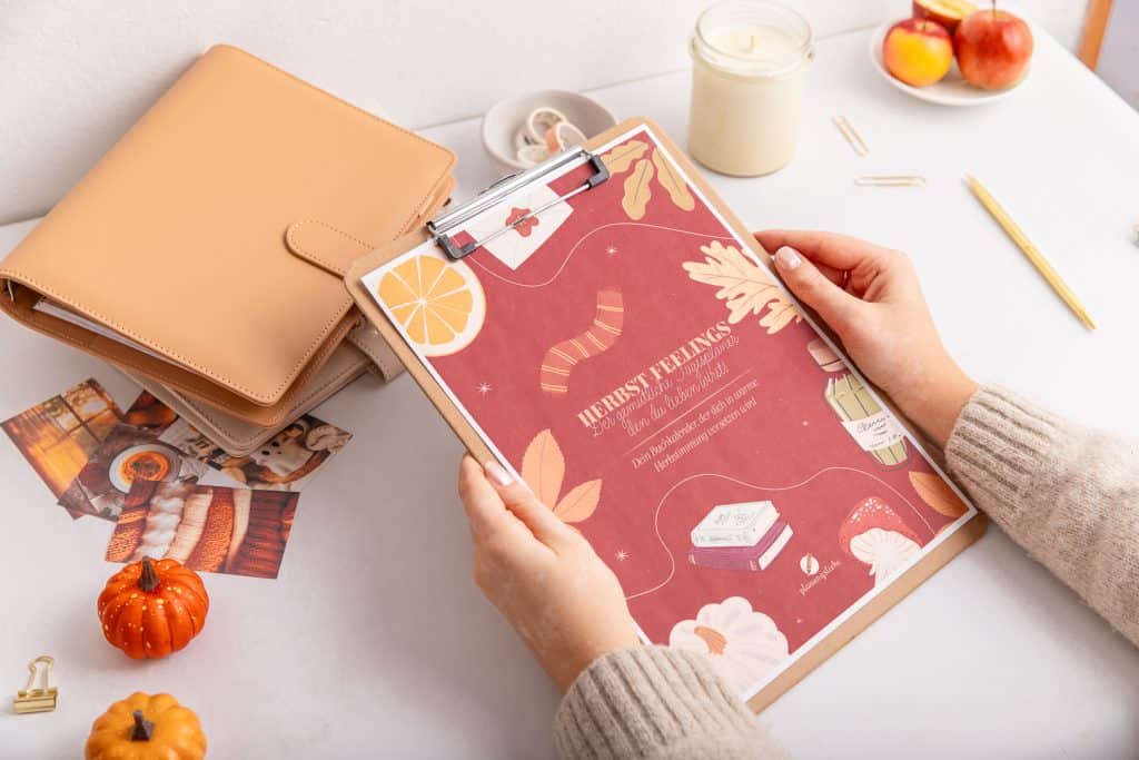 Doppelseite Herbstjoutnal mit deko