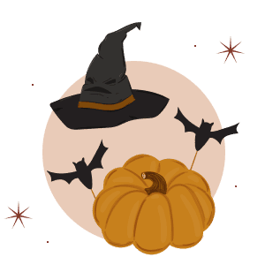 Halloween-Zauber – Kürbis und Magie Illustration