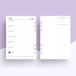 Kalendereinlagen 2026 A5 | 1 Woche 1 Seite