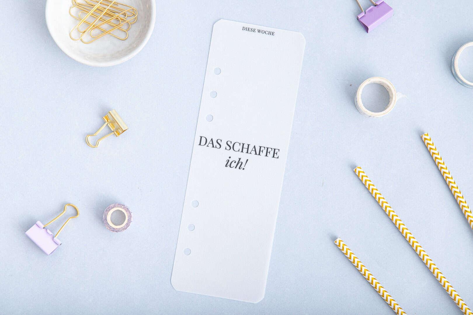 Lesezeichen für Ringbuchplaner | Transparentpapier