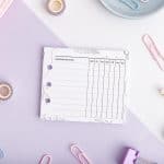Mini Habit Tracker – Ringplaner Notizblock