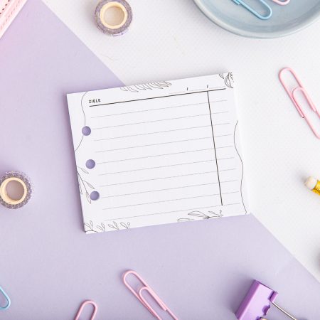 Mini Ziele-Planer – Ringplaner Notizblock