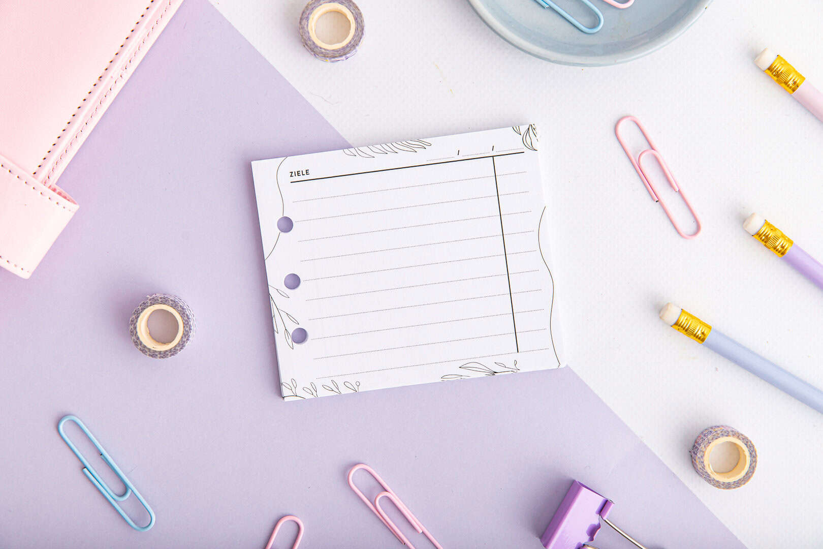 Mini Ziele-Planer – Ringplaner Notizblock