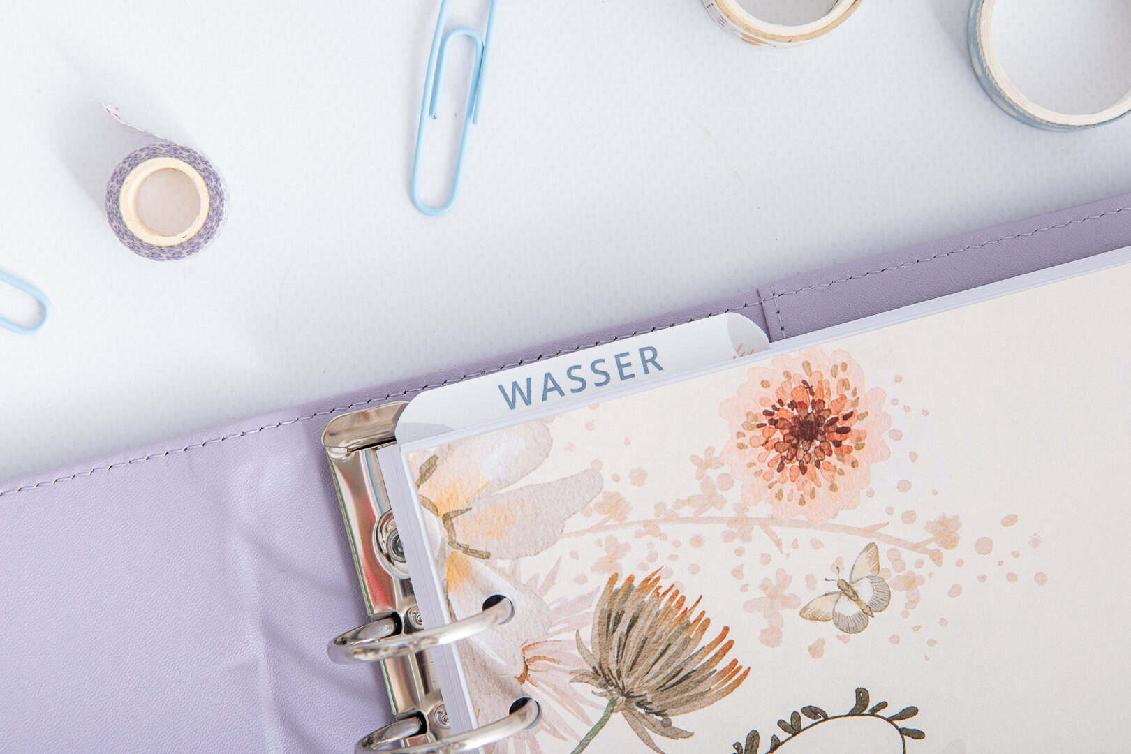 Trennblaetter A5 trockenloeschbar wasser tab