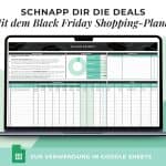Black Friday Shopping-Planer | Google Sheets