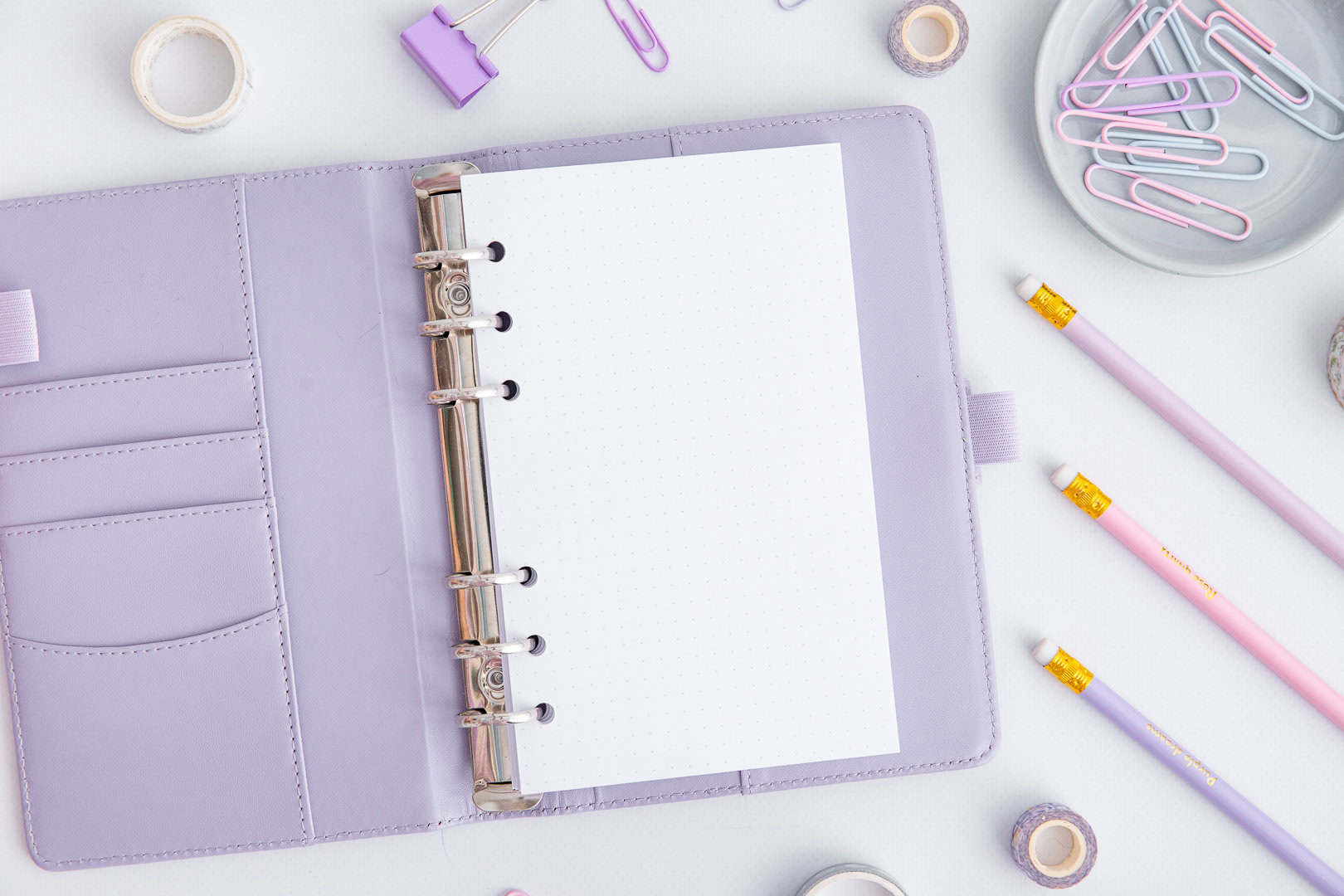 Ringbuch Einlagen A6 | Punktkariert