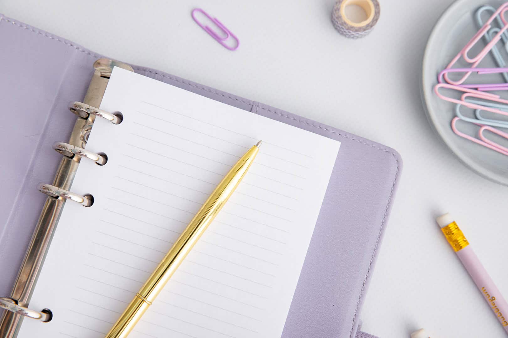 Einlagen Organizer A6 Liniert Weiß