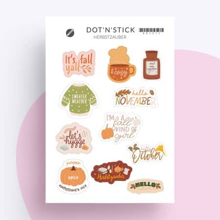 “Herbstzauber” Planer Aufkleber
