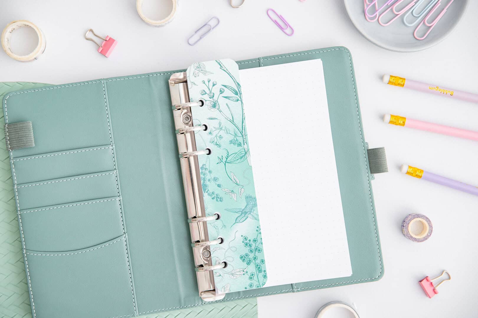 Lesezeichen Ringbuchplaner A6 Romantic Herbarium