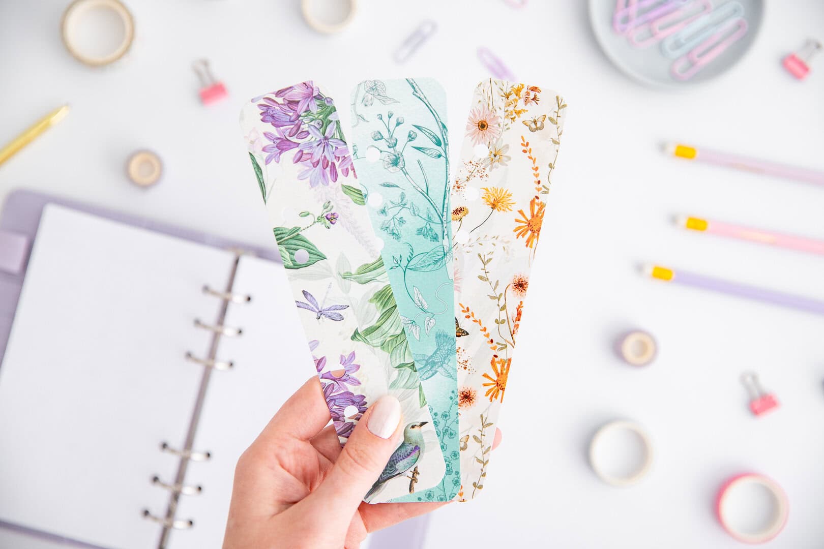 Lesezeichen Ringbuchplaner A6 Set