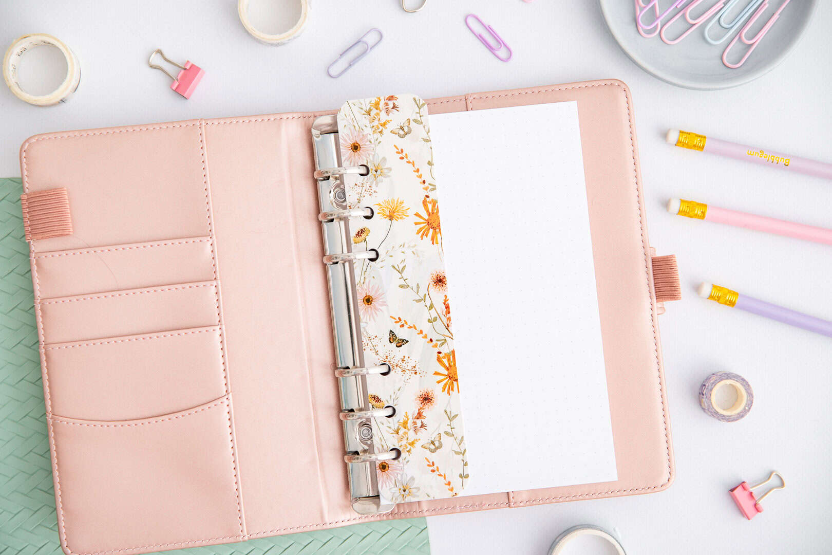 Lesezeichen Ringbuchplaner A6 Spätsommerträume