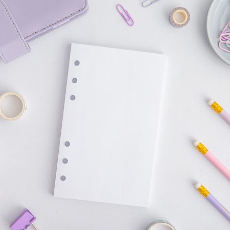 Ringbuch Einlagen A6 | Blanko Seiten