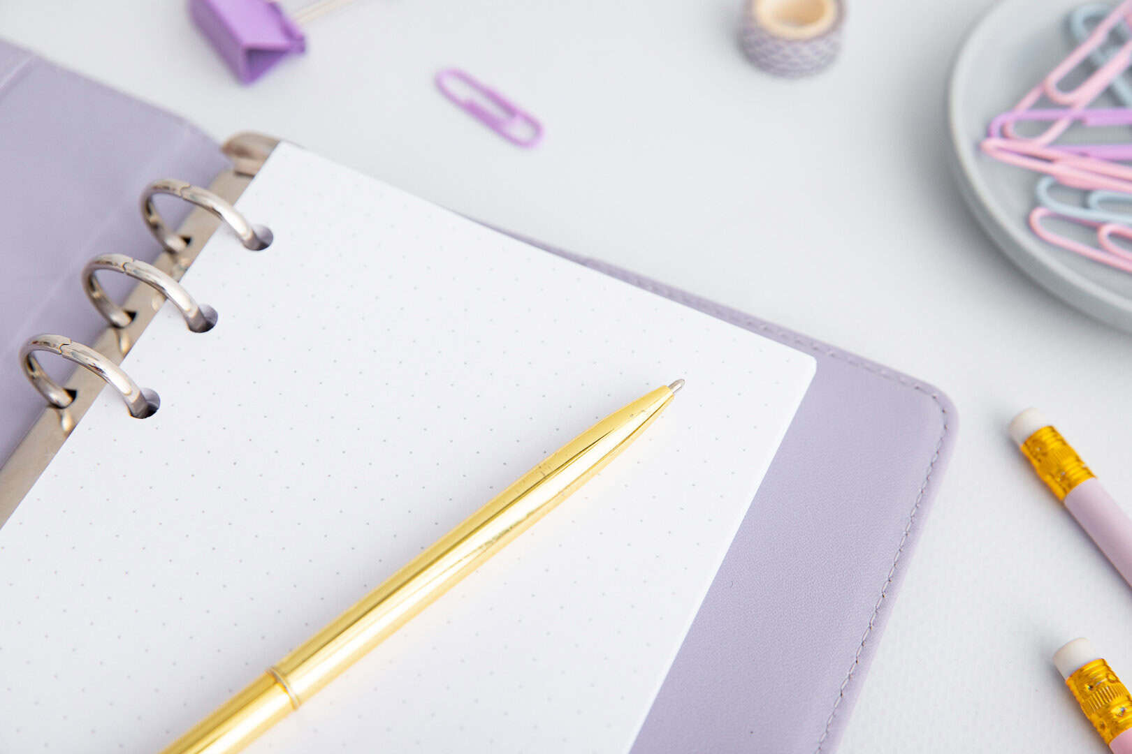 Ringbuch Einlagen A6 - punktkariert