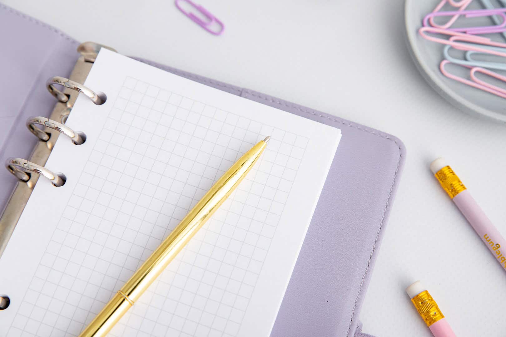 Ringplaner Einlagen A6 Kariert