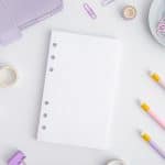 Ringbuch Einlagen A6 mit bunten Punkten