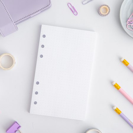 Ringplaner Einlagen A6 mit bunten punkten