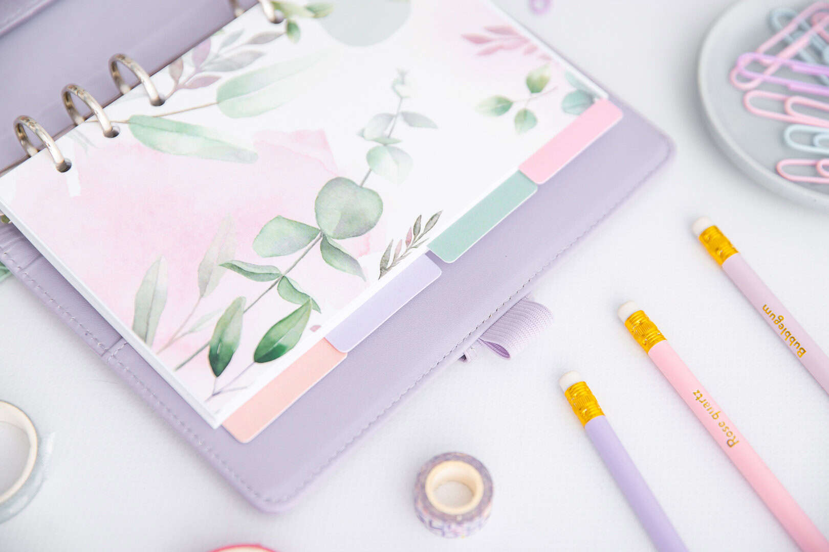 Trennblätter fuer Organizer A6 Greenery