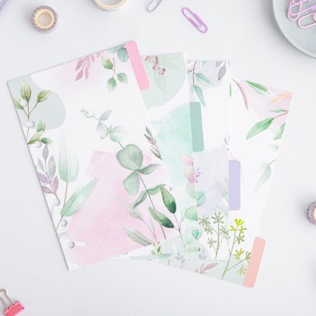 Trennblätter Ringbuch Register A6 Greenery